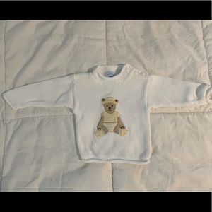 Hartstrings White Teddy Bear Sweater